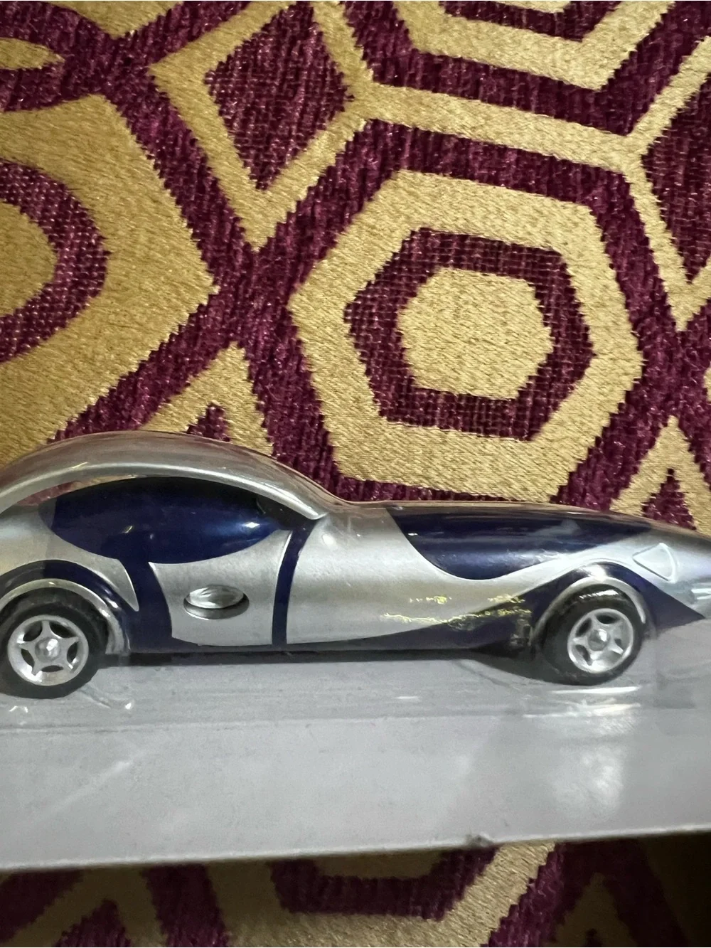 Jot Race Car Pen - Silver and Dark Blue
